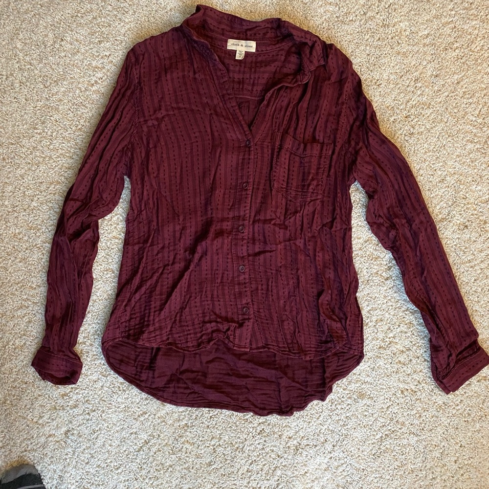 Anthropologie blouse, size L